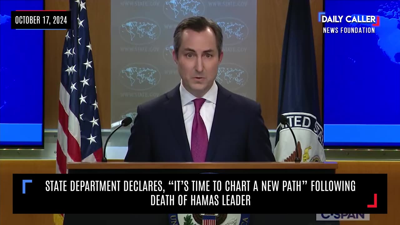 State Department Declares, "It's Time to Chart a New Path" Following Death Of Hamas Leader