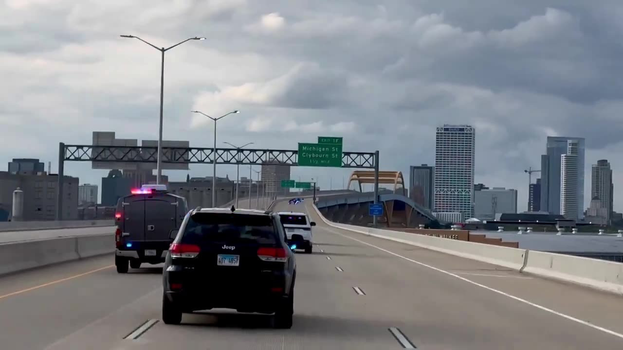 Trump Arrives In Milwaukee For The Republican National Convention