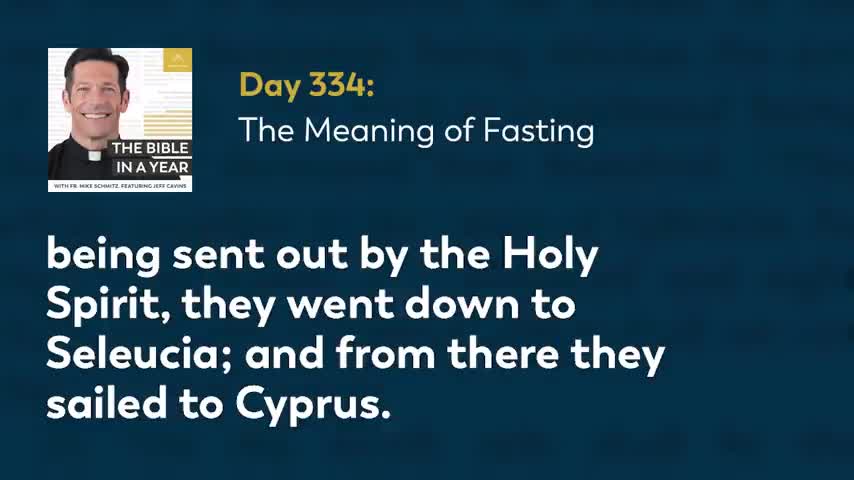 Day 334: The Meaning of Fasting — The Bible in a Year (with Fr. Mike Schmitz)