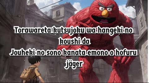 [Elmo sings/AI Cover] Attack on Titan/Shingeki no Kyojin Opening 1 Linked Horizon - Guren no Yumiya