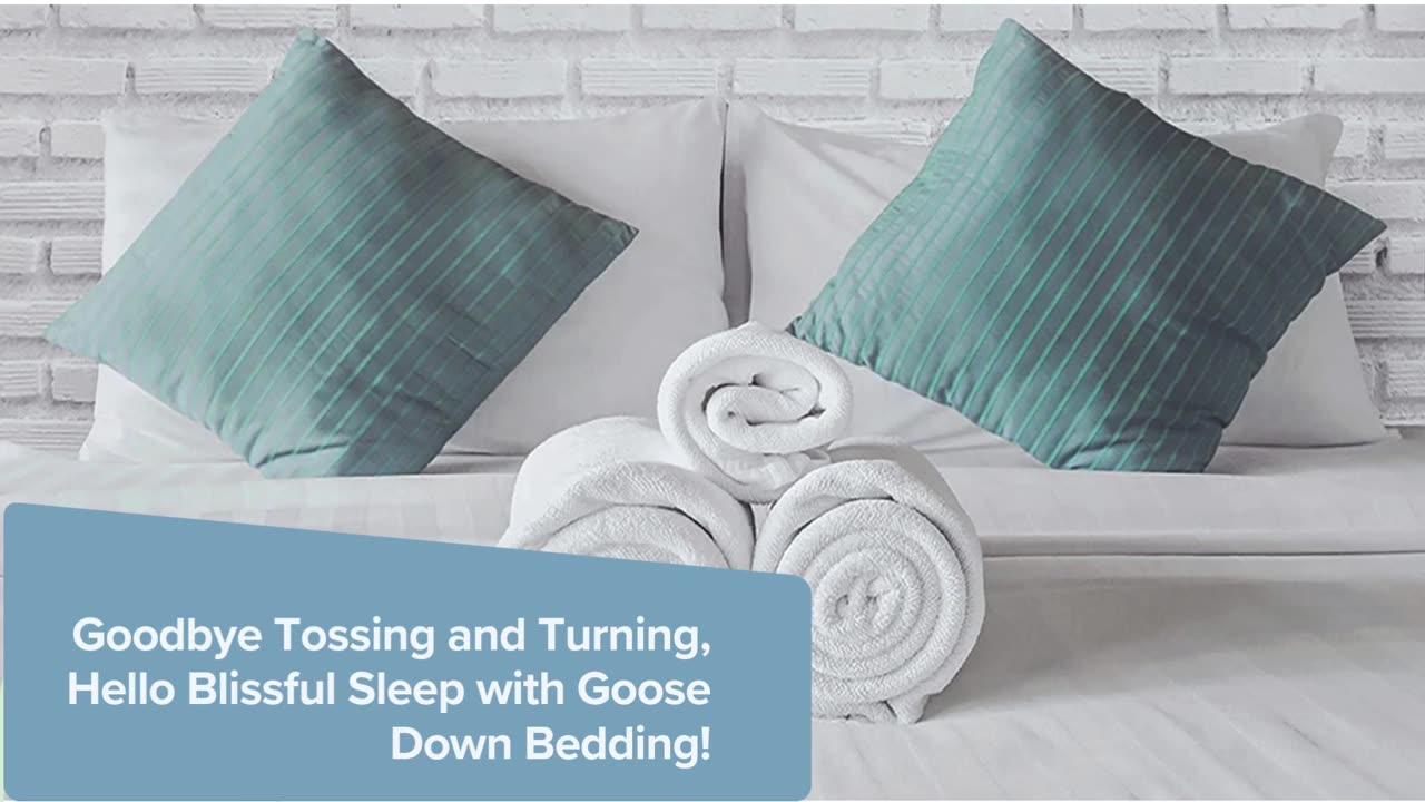 Goodbye Tossing and Turning, Hello Blissful Sleep with Goose Down Bedding!