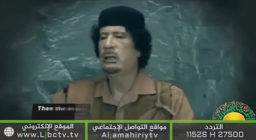 "Capitalist companies produce viruses so that they can generate / sell vaccinations" - Gaddafi, 2009