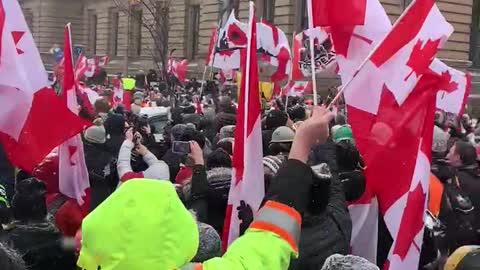 Canadian Trucker Freedom Convoy Feb 12, 10am