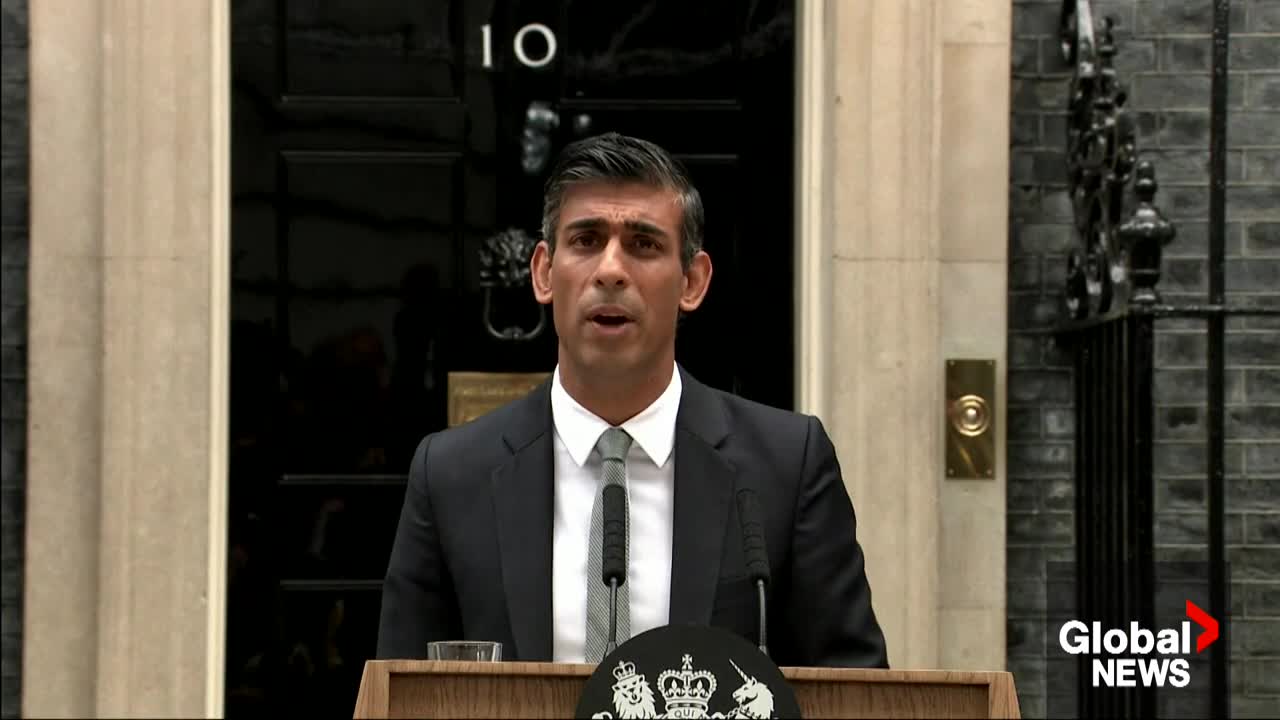 UK PM Rishi Sunak says he'll confront "profound economic crisis"