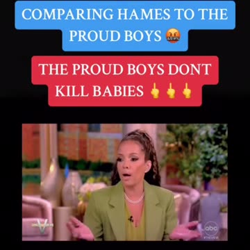 I Don't Recall The Proud Boys Ever Murdering Babies 🤔