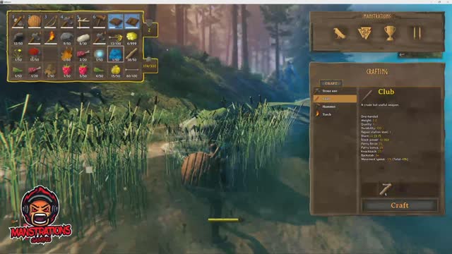 Manstrations Gaming - Adventures in Valheim Day 3 Skeletons???