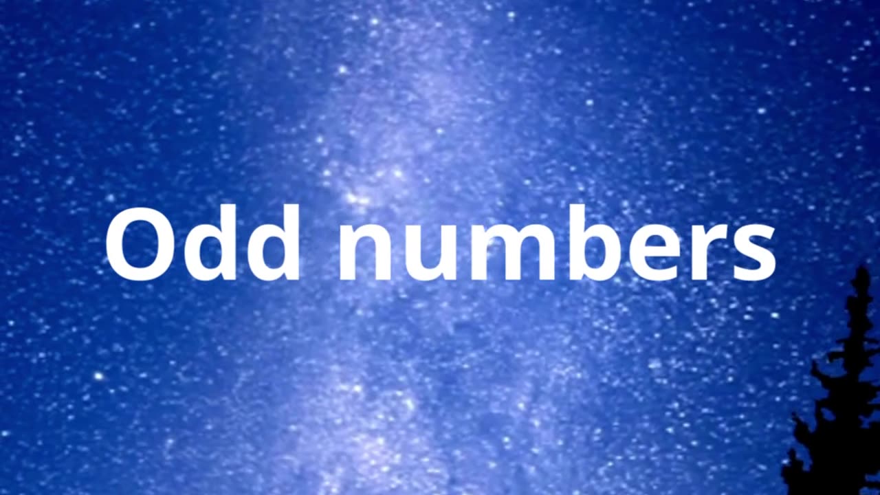 old number? or odd numbers