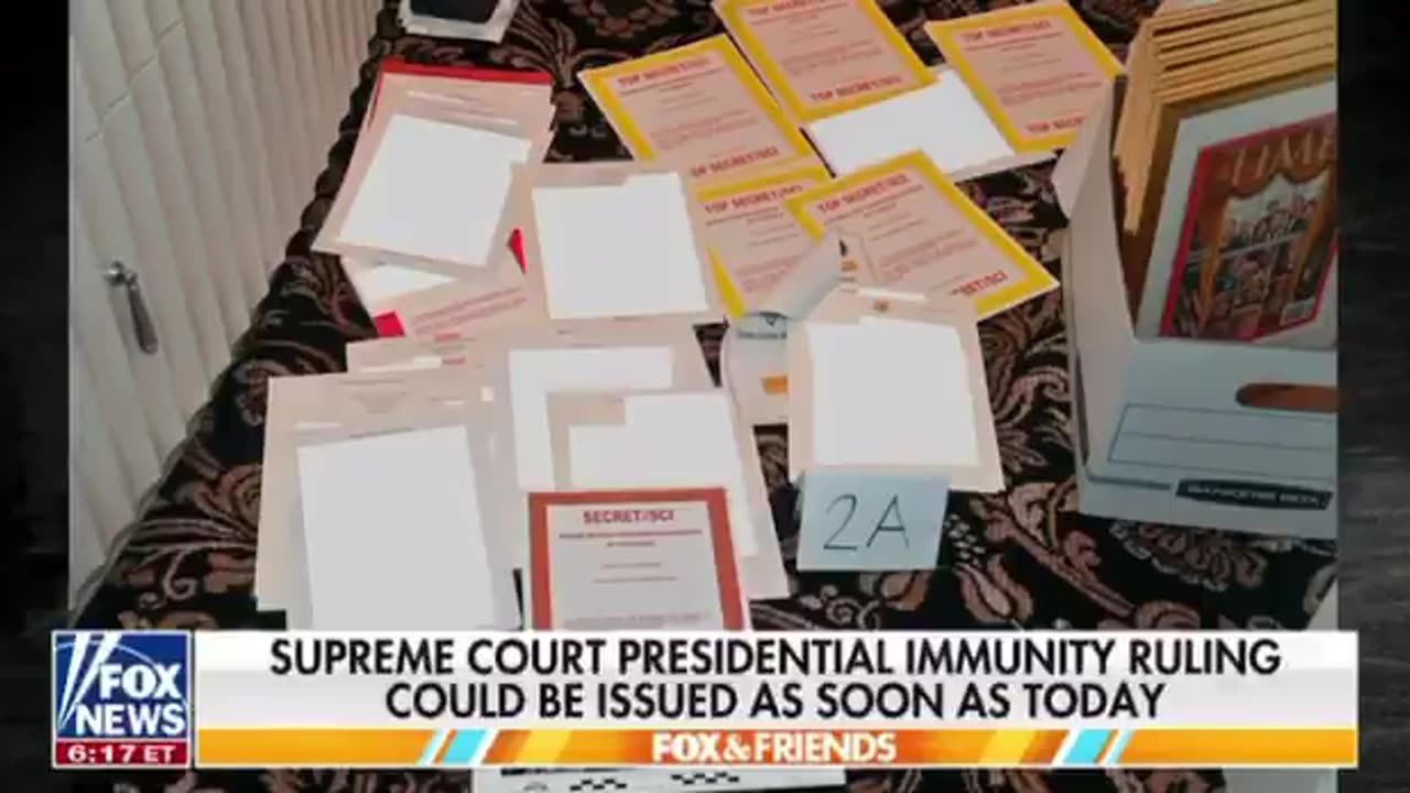 Supreme Court expected to rule in President Trump's immunity case at 10 am today.