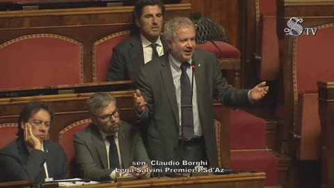 Claudio Borghi Aquilini Intervento su canone RAI 27-11-2024