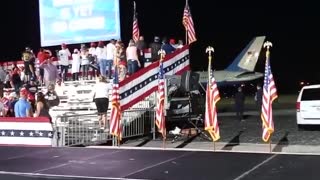 President Trump Finishing Up his 5th Rally in Florida Airforce One ROCKS!