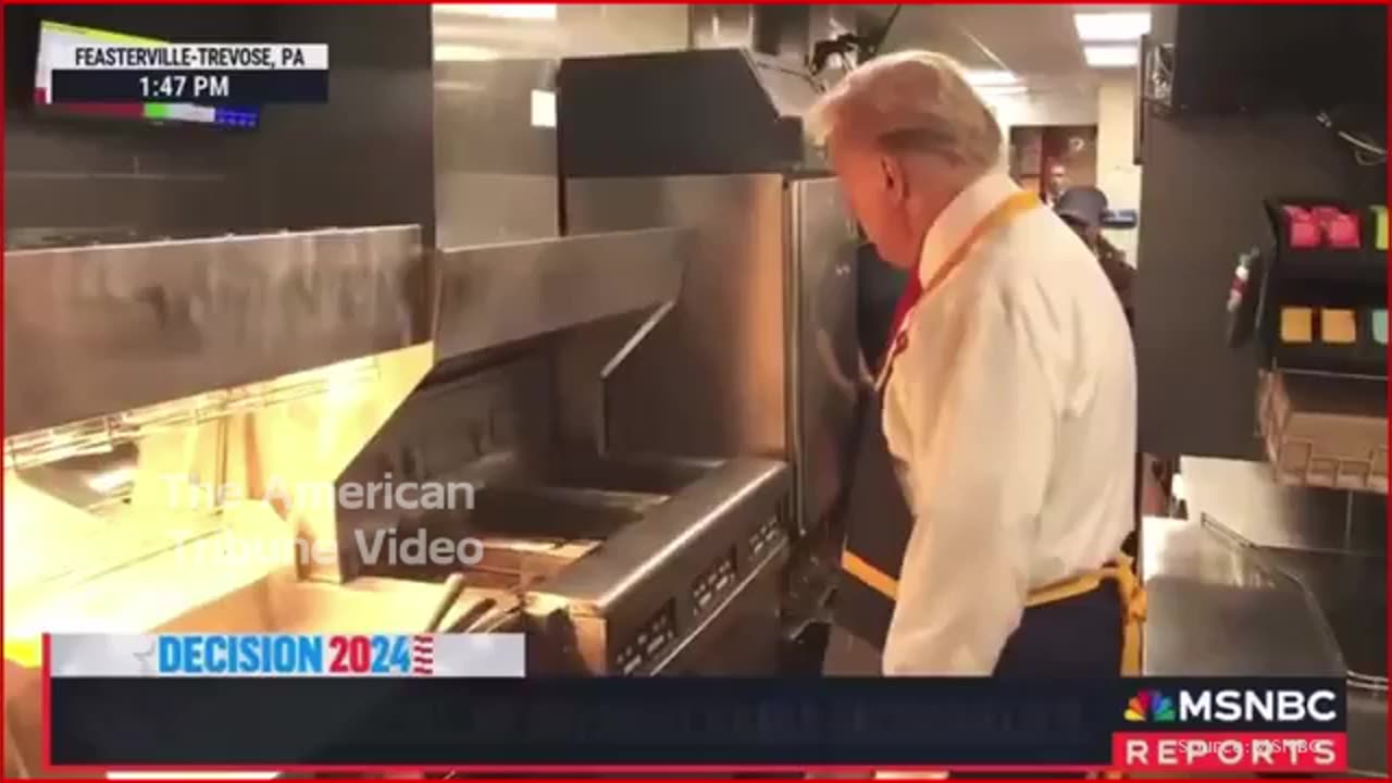 EPIC: MSNBC Panel Loses It After Trump Serves Food, Works Fryer at McDonald’s