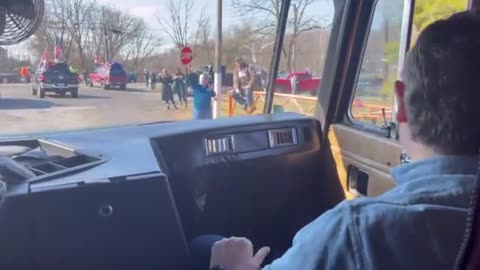 Ted Cruz Rides Shotgun In Lead Truck to Kick Off Fourth Day of Convoy