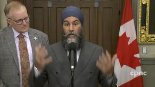 Canada: NDP Leader Jagmeet Singh speaks with reporters before question period – October 10, 2024