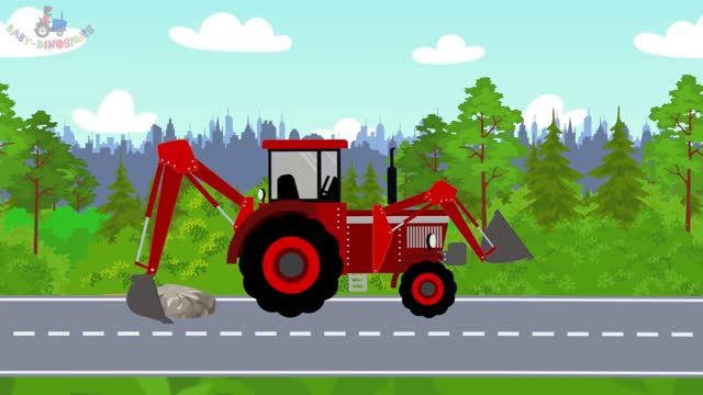 Mini bulldozer contraction machinary for kids, cartoon