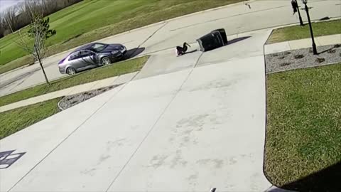 Garbage Can Takes Out Kid - with Sound