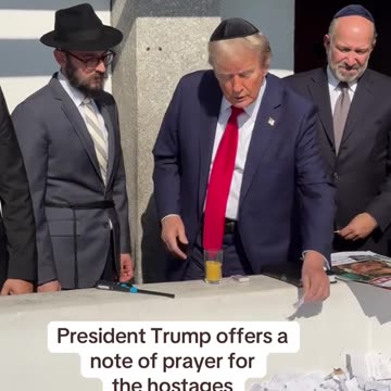 Trump Visits Western Wall: His Prayer Leaves an Impact
