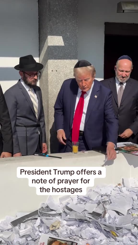 Trump Visits Western Wall: His Prayer Leaves an Impact