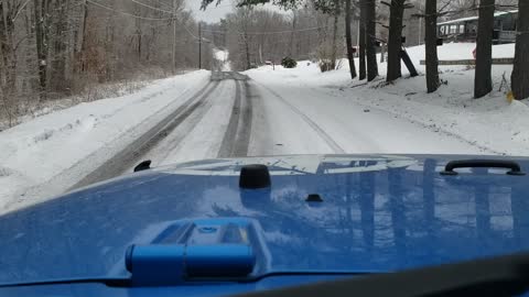 Snowy roads