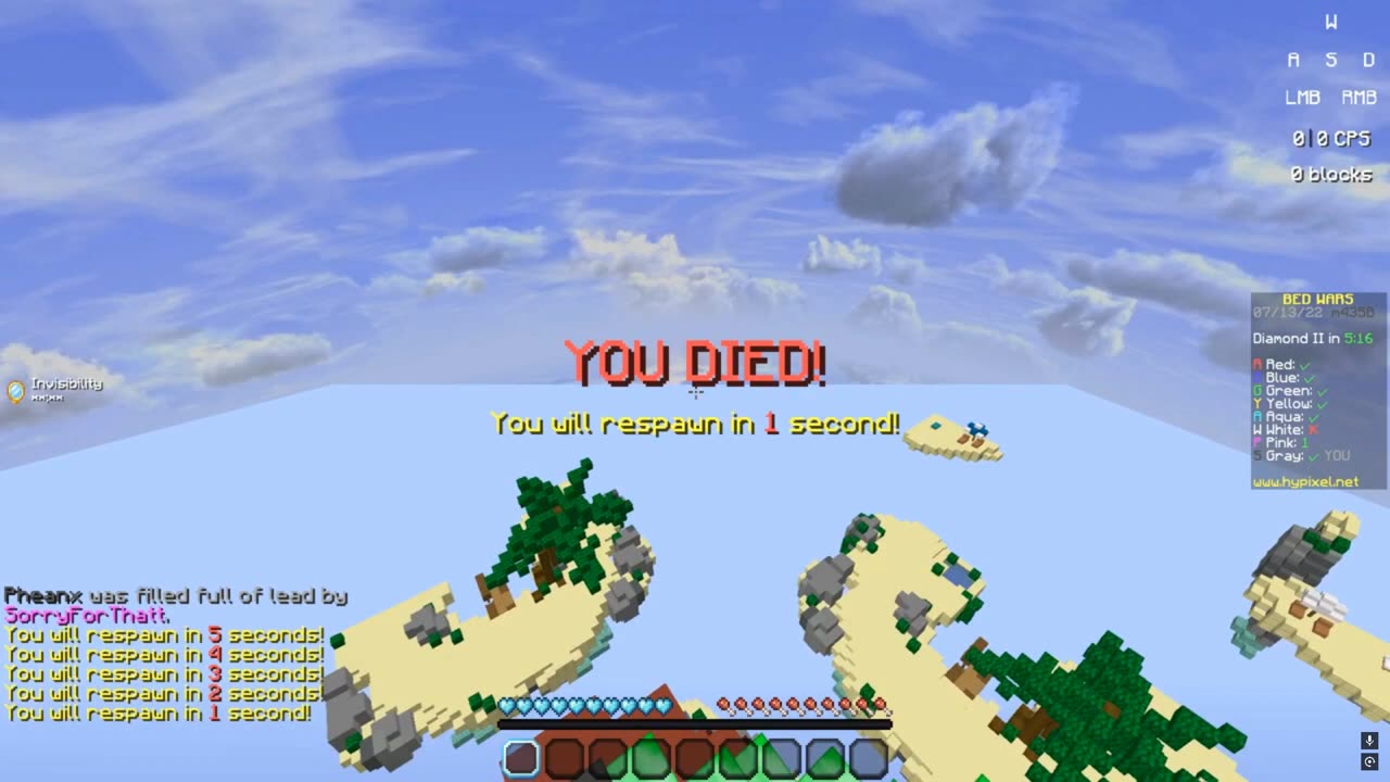 Solo Bedwars Commentary Uncut 1 (Pheanx Ep.158)