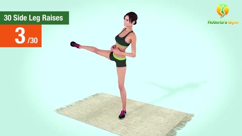 30 SIDE LEG RAISES CHALLENGE (Legs, Hips & Glutes )