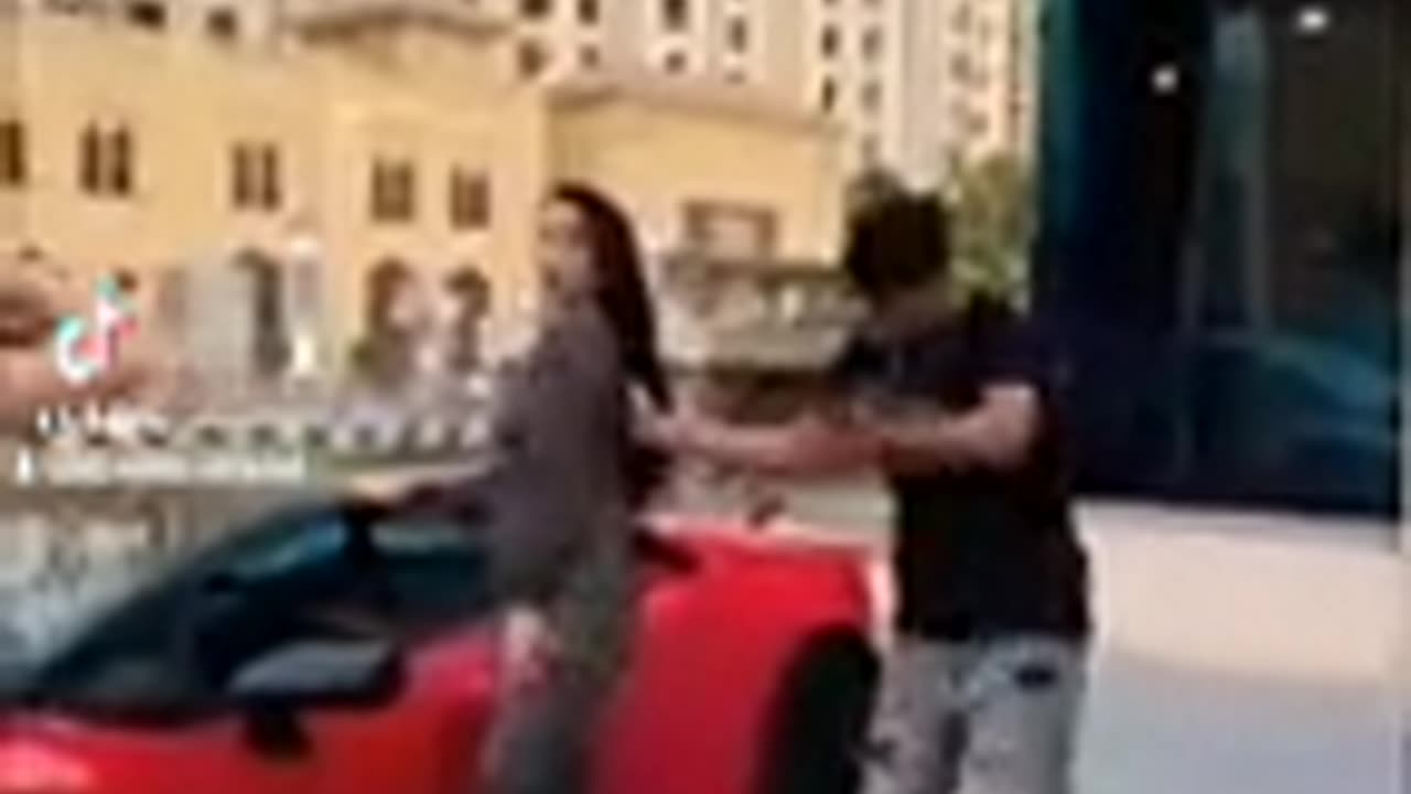 Girl vs lamborghini