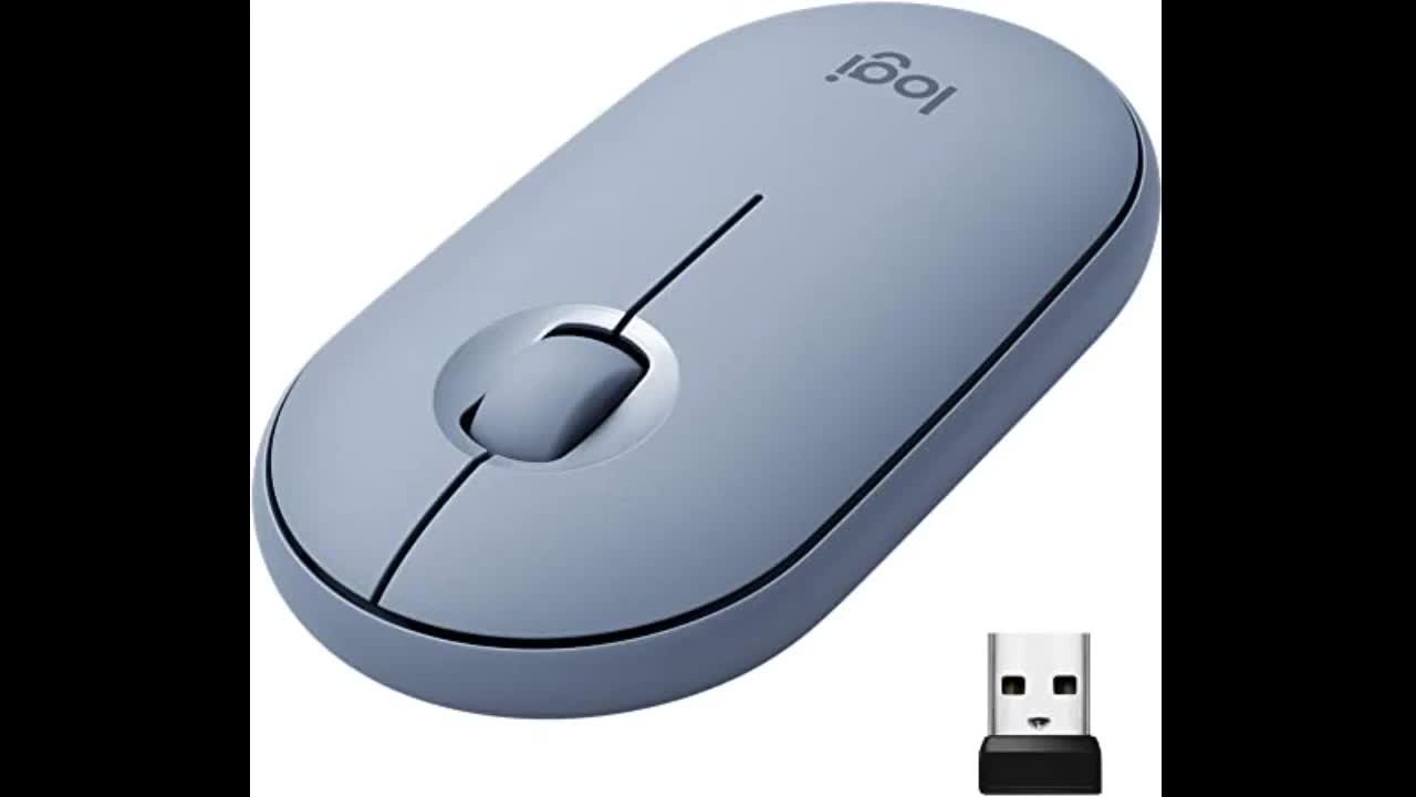 Review: Logitech Pebble Wireless Mouse, Bluetooth Or 2.4 GHz with USB Mini-Receiver, Silent, Sl...