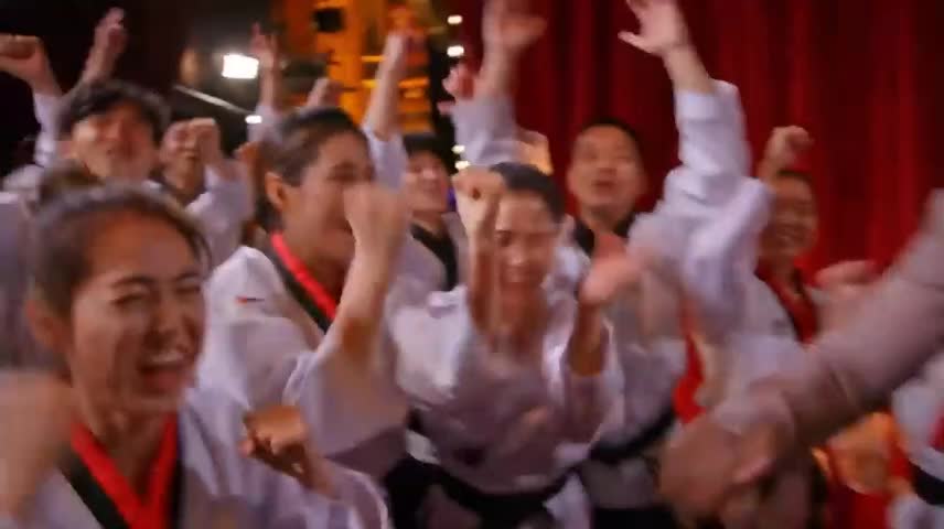 Multi person Taekwondo performance