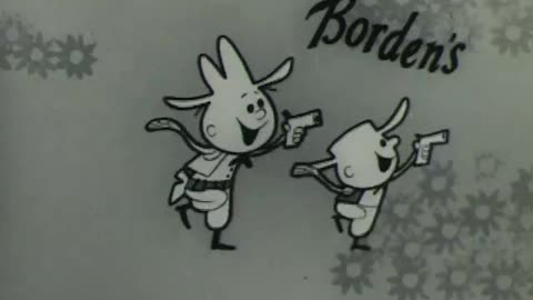 1950s BORDEN'S COTTAGE CHEESE TV COMMERCIAL