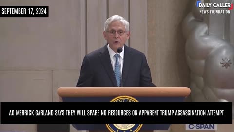 AG Merrick Garland Says They Will Spare No Resources On Apparent Trump Assassination Attempt