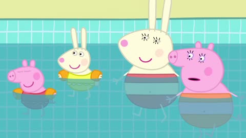 Peppa Pig Full Episodes | Swimming with Peppa and George Family Kids Cartoon