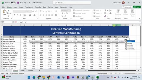 Excel Level 01 | Chapter 05 | Assessment 03