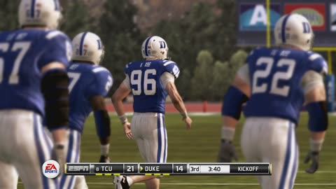 NCAA Football11 (Ps3) TCU Horned Frogs vs Duke Blue Devils Part3