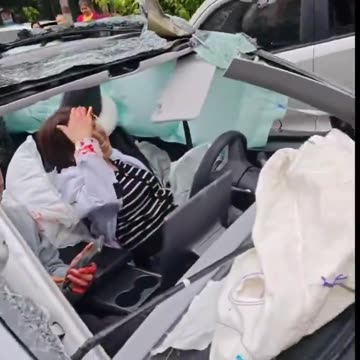 “TESLA FLIPPED 7 TIMES IN CRASH