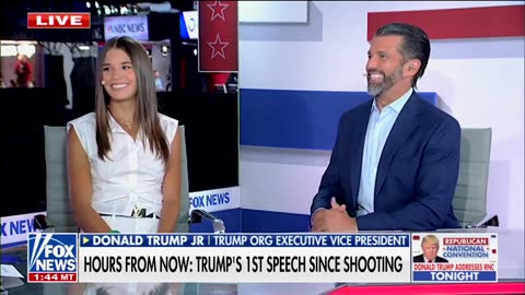 DonaldJTrumpJr and Kai Trump join Martha MacCallum on Fox News