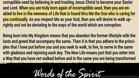Words of the Spirit. May 18 2022