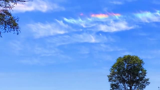 Imagen de cambios de colores de nubes- Misiones