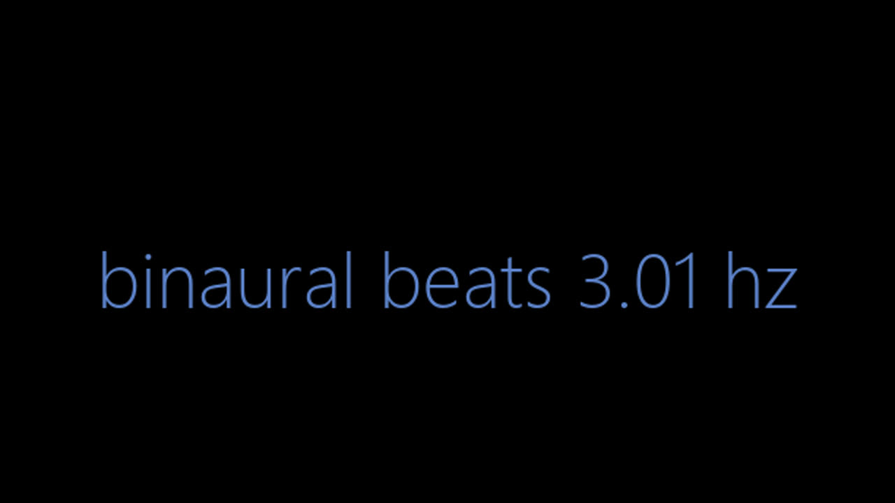 binaural beats 3.01 hz