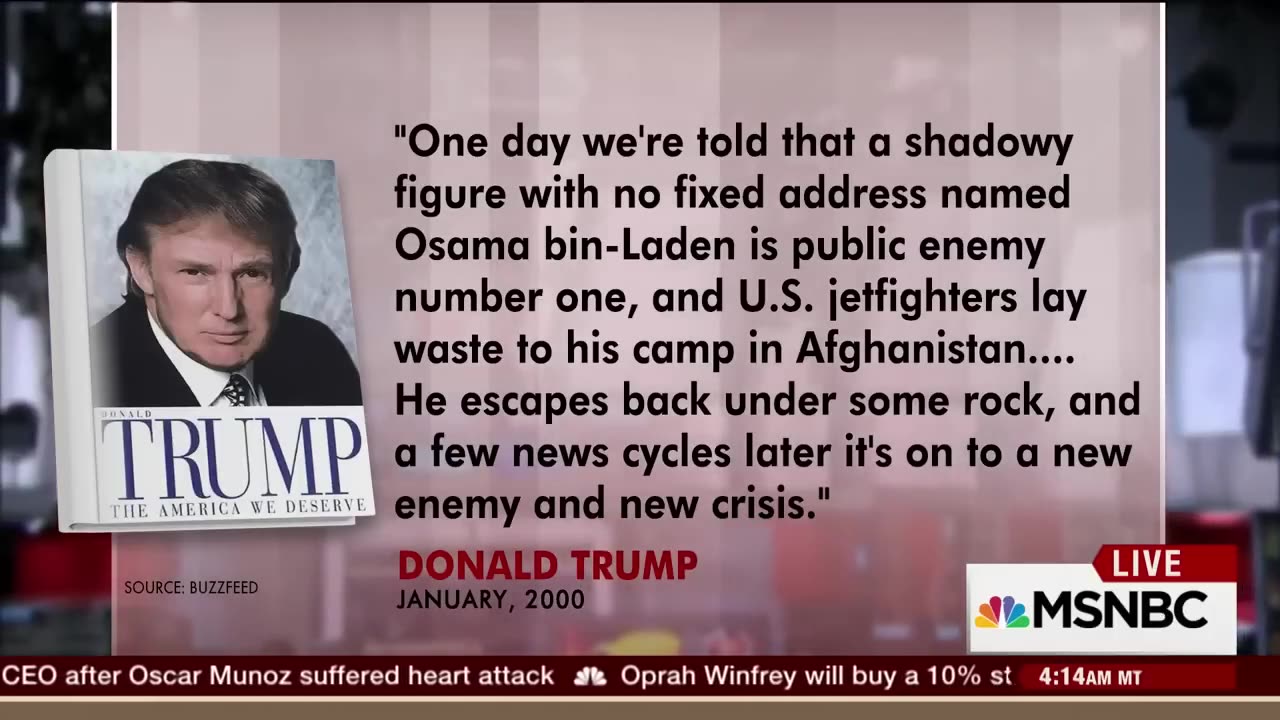 Donald Trump Predicted (planned) Large-Scale Terror Attack Before 911 In 2000 MSNBC