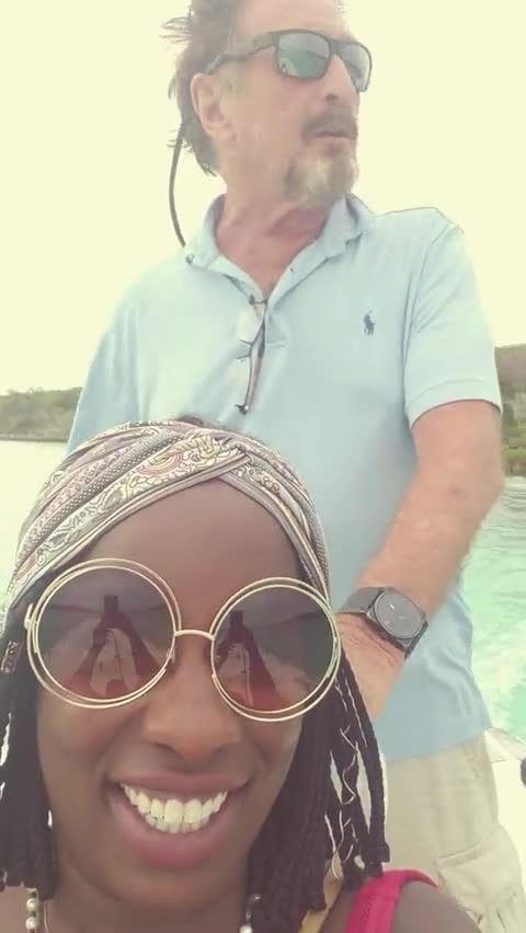 Johns with his wife Janice