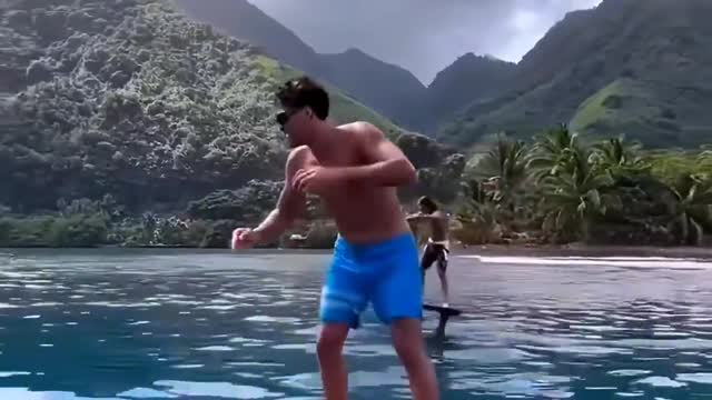 "I hope you will always be happy, not just now" extreme sports