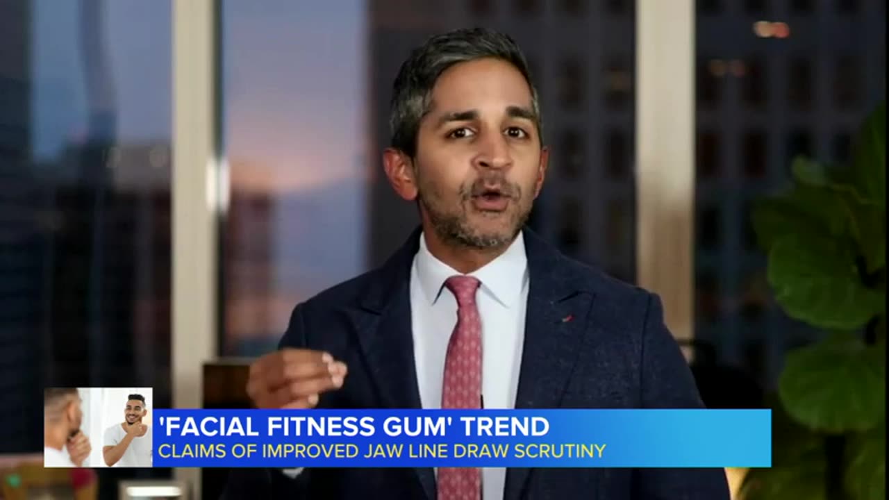 'Facial fitness gum' trend ABC News