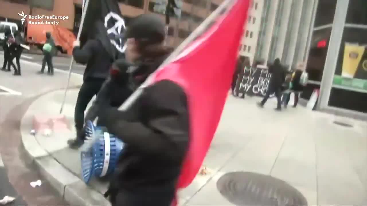 Antifa launches insurrection on the very first day of Trump's presidency