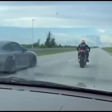 Moto test of one road accident