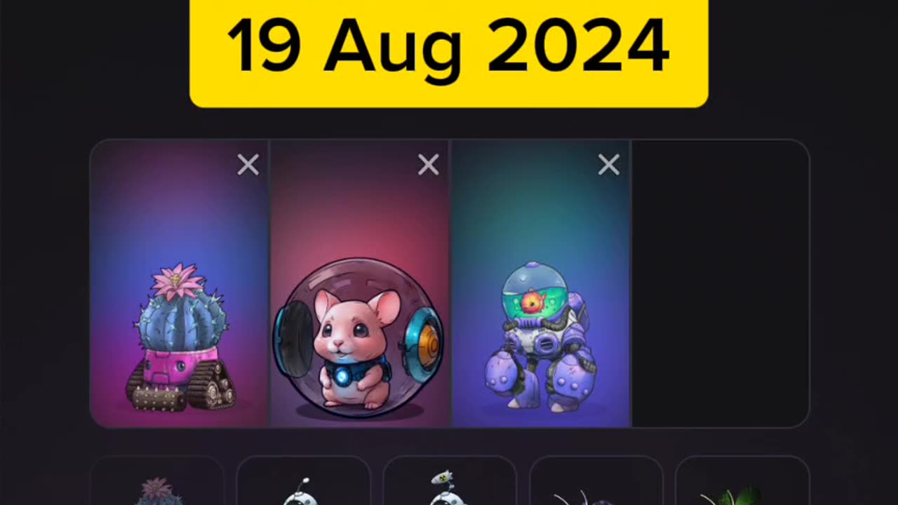 PixelVerse Daily Combo Cards 19 Aug 2024