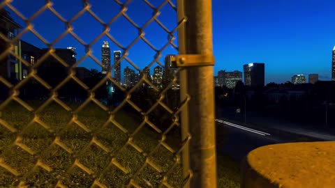 Night view of traffic