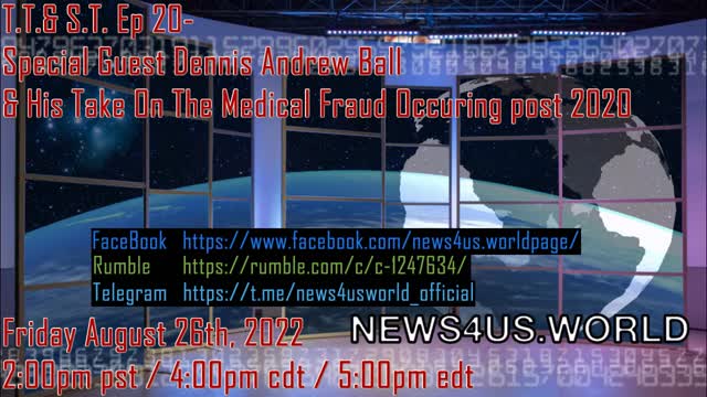 T.T.& S.T. Ep 20-Special Guest Dennis Andrew Ball & His Take On The Medical Fraud Occuring post 2020