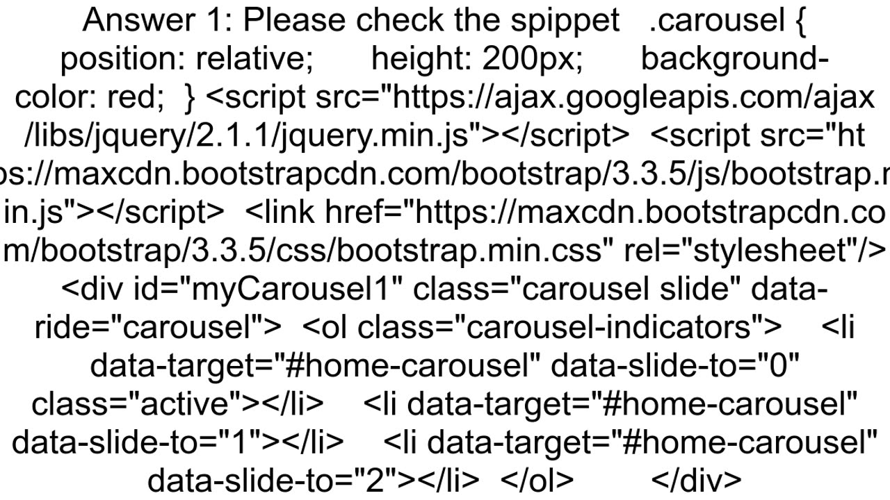 Bootstrap carouselindicators quottextaligncenterquot not working