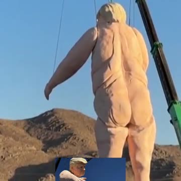 BREAKING NEWS: Liberals placed a 43-foot naked statue of President Donald Trump