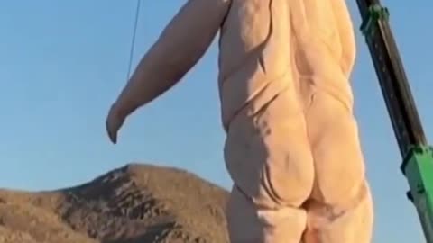 BREAKING NEWS: Liberals placed a 43-foot naked statue of President Donald Trump