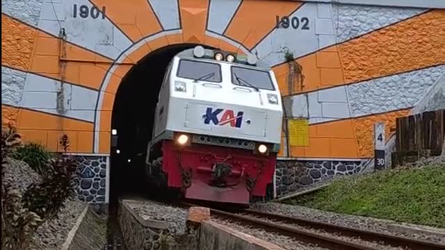 train out of tunnel